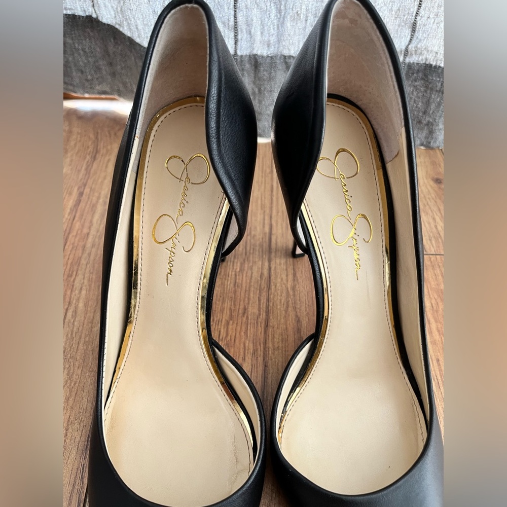 Jessica Simpson Black Prizma D’Orsay Pointed Toe Heel (Size 8.5) - Picture 4 of 9